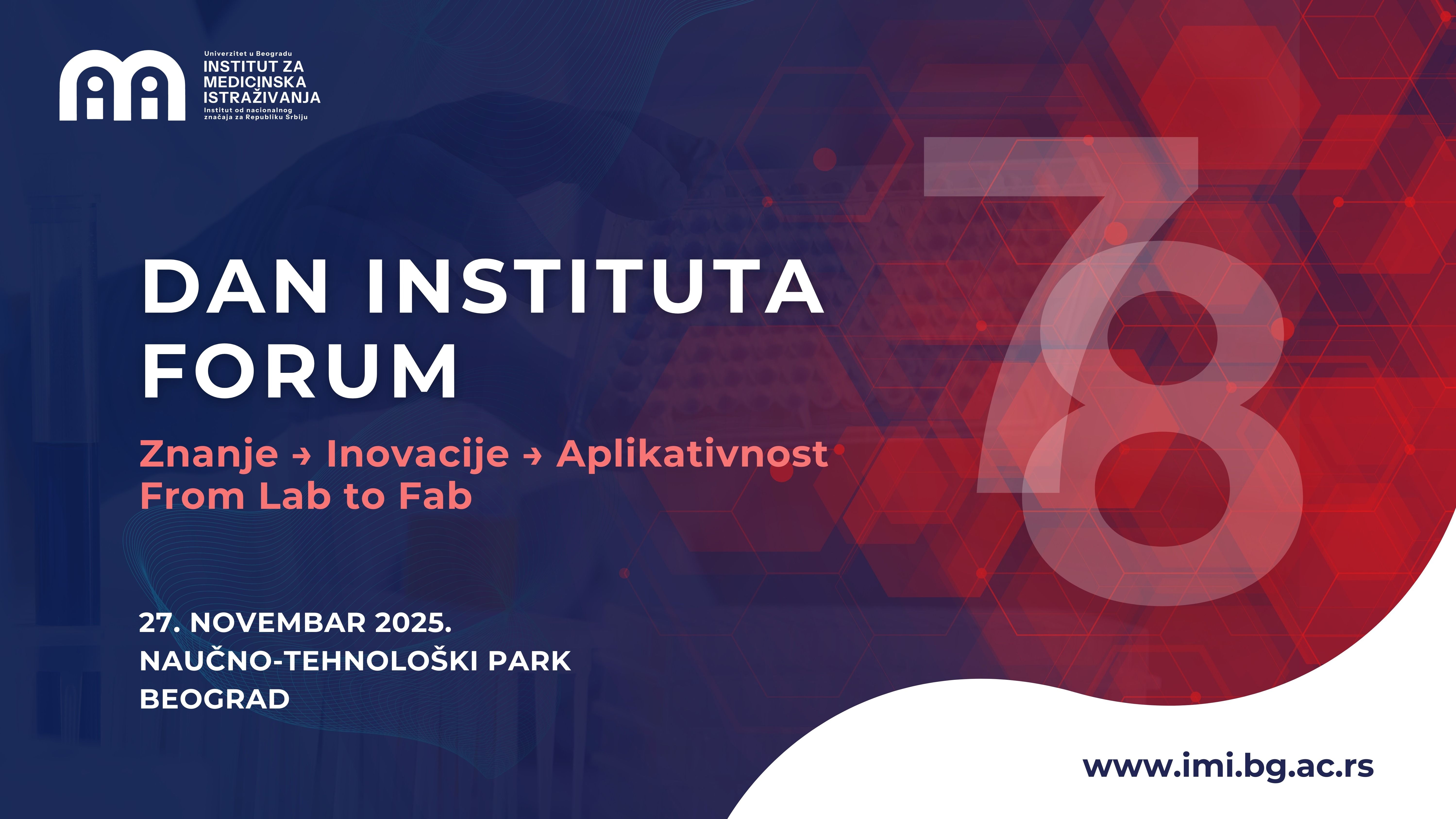 Forum povodom Dana Instituta za medicinska istraživanja: Znanje → Inovacije → Aplikativnost
